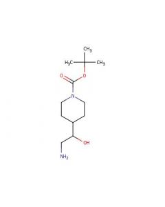 Astatech TERT-BUTYL 4-(2-AMINO-1-HYDROXYETHYL)PIPERIDINE-1-CARBOXYLATE, 95.00% Purity, 0.25G